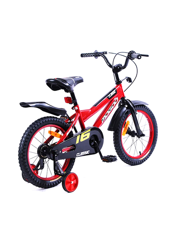 Mogoo Classic Unisex Kids Bicycle, 16 Inch, MGCL16RED, Red/Black