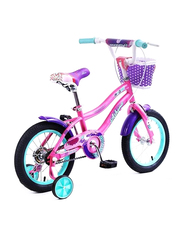 Mogoo Athena Kids Bicycle, 14 Inch, MGAT14PINK, Pink/Black/Blue