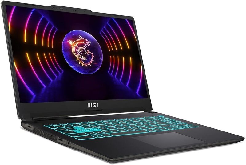 MSI Cyborg 15 A12VF Gaming Laptop, 15.6" FHD 144Hz, Core i7-12650H, 8GB RAM 512GB SSD, 8GB GeForce RTX4060, Windows 11 Home. Translucent Black