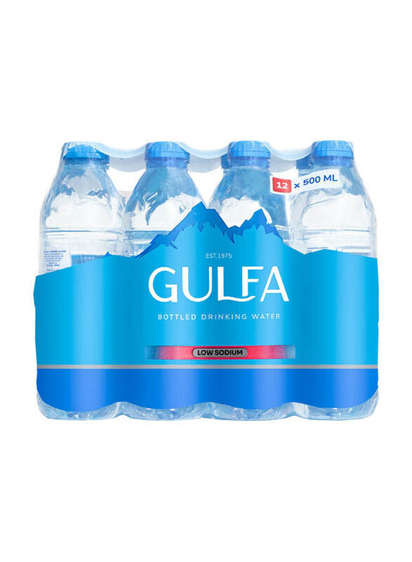 

Gulfa Low Sodium Bottled Drinking Water, 12 Bottles x 500ml