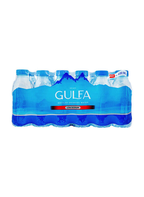 

Gulfa Low Sodium Bottled Drinking Water, 30 Bottles x 220ml