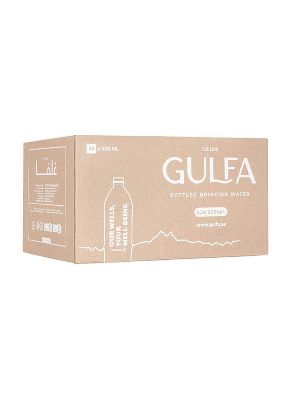 

Gulfa Low Sodium Bottled Drinking Water, 24 Bottles x 500ml