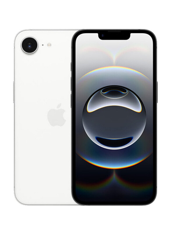 

Apple iPhone 16e 128GB White, 8GB RAM, 5G with Facetime, Dual Sim Smartphone, Middle East Version