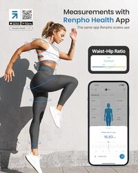 Smart Tape Measure Body with App - RENPHO Bluetooth Measuring Tapes for Body Measuring, Weight Loss, Muscle Gain, Fitness Bodybuilding, Retractable, Measures Body Part Circumferences, Inches & cm