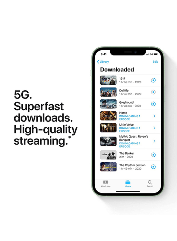 Apple iPhone 12 128GB Green, Without FaceTime, 4GB RAM, 5G, Dual Sim Smartphone, Middle East Version