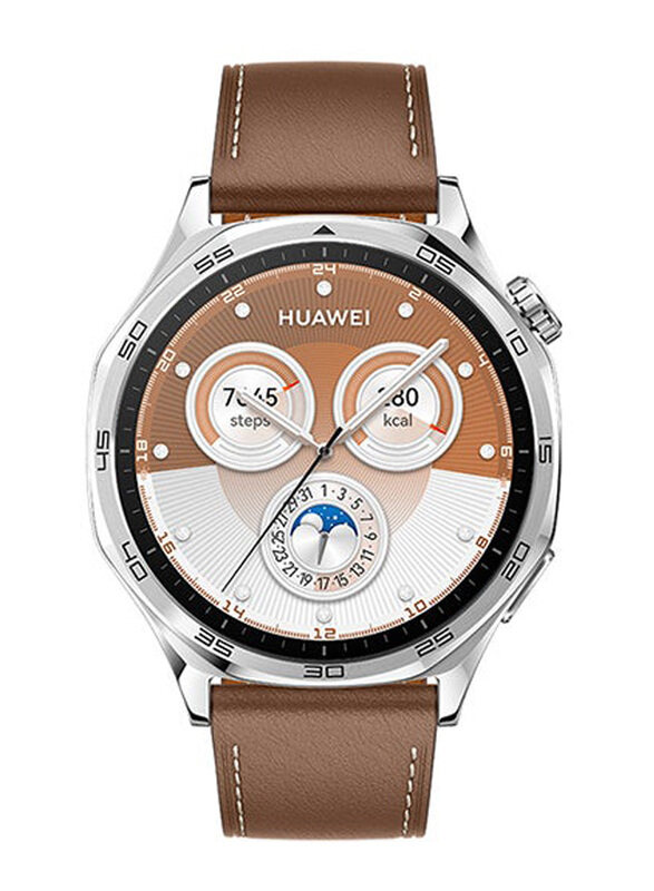 

Huawei Watch GT5 46mm Smart Watch with HW Care with Freebuds5i, Brown