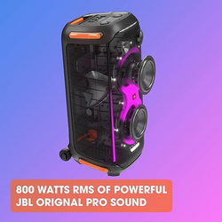 JBL Party Box 710 Splashproof Portable Bluetooth Speaker, Black