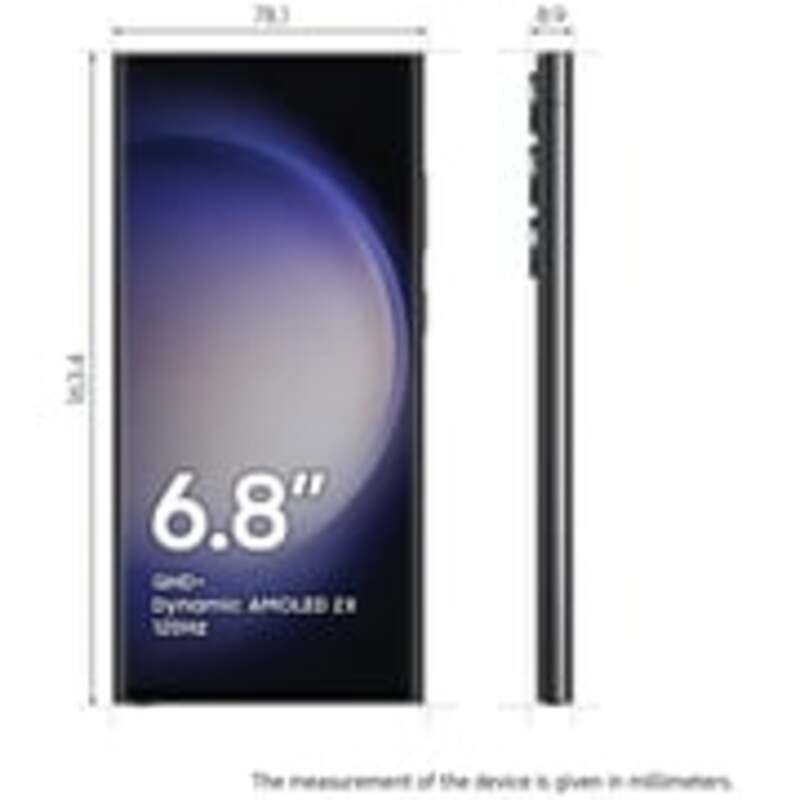 Samsung Galaxy S23 Ultra 5G 256GB 12GB Phantom Black Dual Sim Smartphone - UAE version