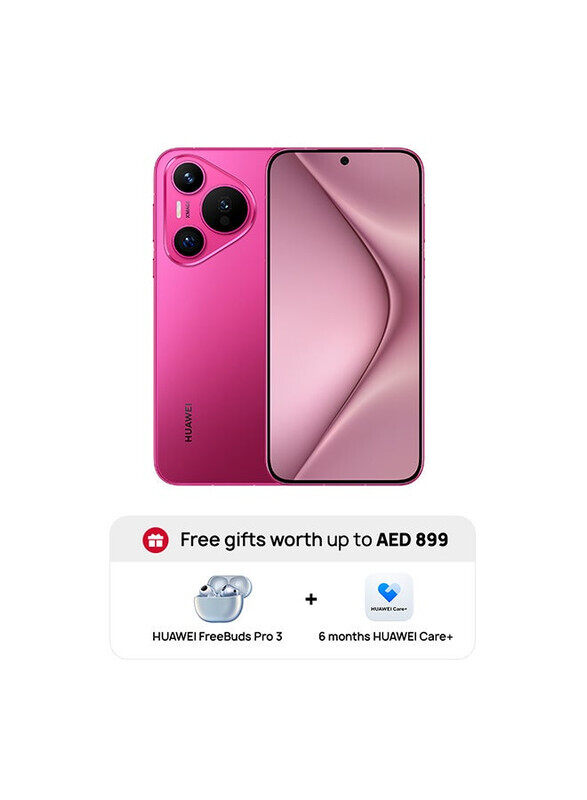 

Pura 70 Dual SIM Pink 12GB RAM 256GB + Huawei Freebuds Pro3 + 6 month Huawei Care+ Middle East Version