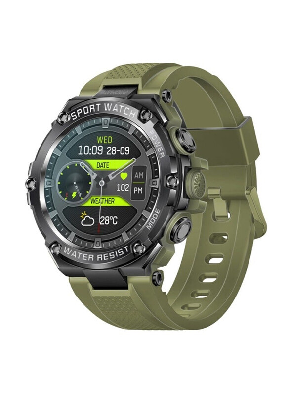 

Promate 1.53-Inch Tft Display Smartwatch, Round-Screen Bluetooth 5.1 Fitness Tracker, 80 Day Battery, Pentamagnetism Speaker, E-Card Quick Share for i