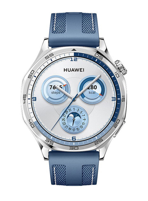 

Huawei Watch GT 5 46mm AMOLED Sharp-Edged Design Smartwatch, Blue
