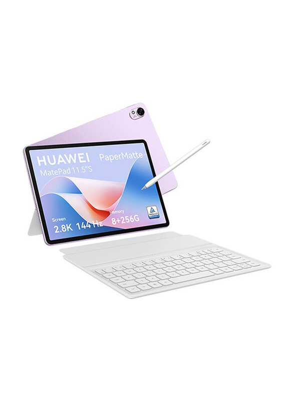 

Huawei MatePad S 256GB Violet 11.5-inch Papermatte Tablet, 8GB RAM, WiFi Only In Box Keyboard + M-Pencil, Middle East Version