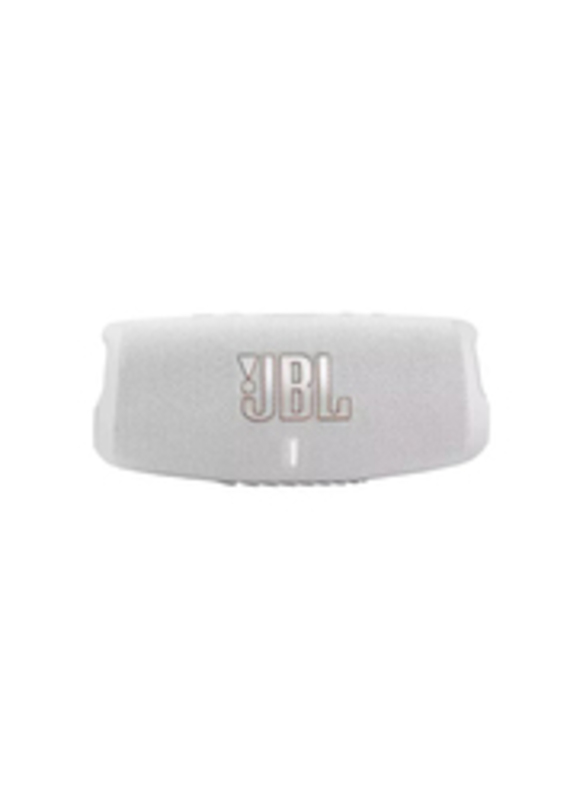 JBL Charge 5 Waterproof Portable Bluetooth Speaker with Powerbank, White