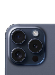 Apple iPhone 15 Pro 256GB Blue Titanium, Without FaceTime, 8GB RAM, 5G, Single SIM Smartphone, Middle East Version