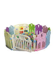 Rainbow Toys Plastic Fence Pool, Green/Purple/Pink, Ages 3+