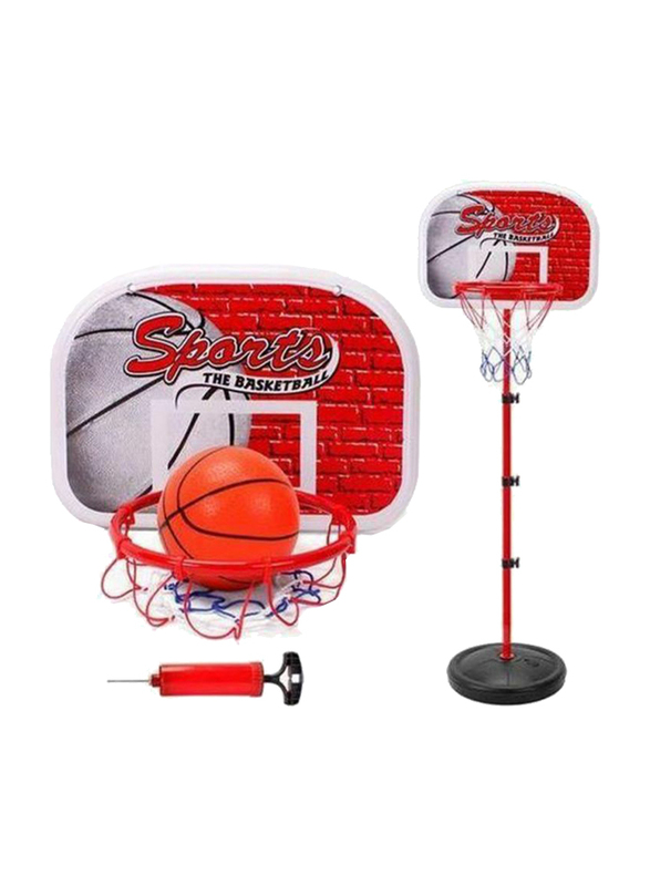 Rainbow Toys Adjustable Basket Ball Stand, Basket Holder and Hoop Set, 3 Pieces, Ages 3+