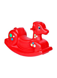 Rainbow Toys Horse Seesaw for Kids Activity, Red, Ages 3+
