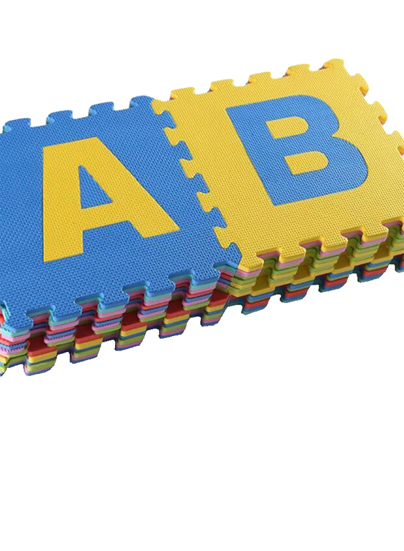 Rainbow Toys Alphabet Printed Puzzles Foam Mat Set, Multicolor