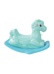 Rainbow Toys Baby Rocking Horse Colorful Ride On, Turquoise/Blue, Ages 2+