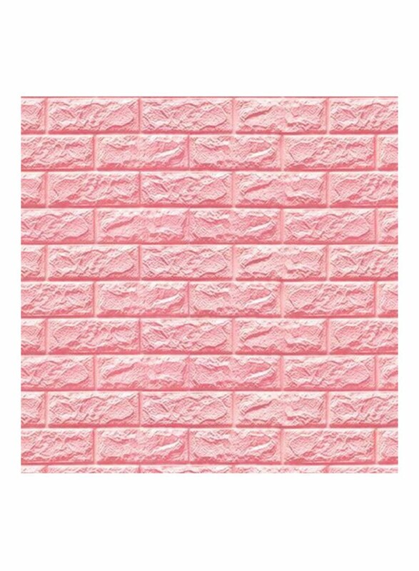 Rainbow Toys 3D Wall Safety Home Decor Wallpaper Sticker, 70 x 77cm, Pink