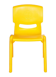 Rainbow Toys Plastic Curved Backless Chair, Yellow