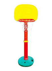Rainbow Toys Small Basketball Shelf, Yellow/Red/Green, Ages 3+