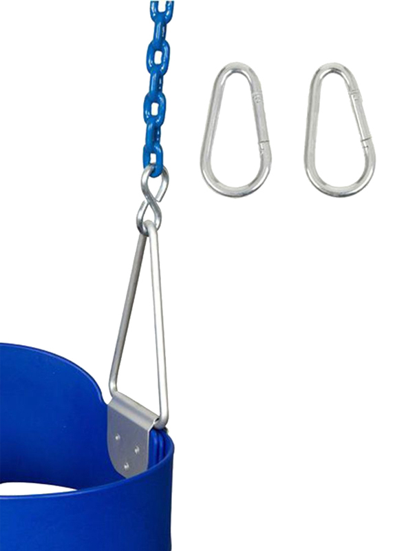 Rainbow Toys Outdoor Swing with Snap Hook, Blue, Ages 2+