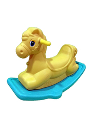 Rainbow Toys Plastic Rocking Horse See Saw, 16370, Yellow, Ages 3+