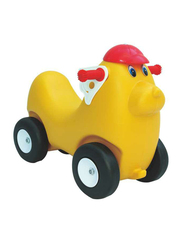 Rainbow Toys Cute Animal Yellow Ride On Car For Single Kid, Ages 2+