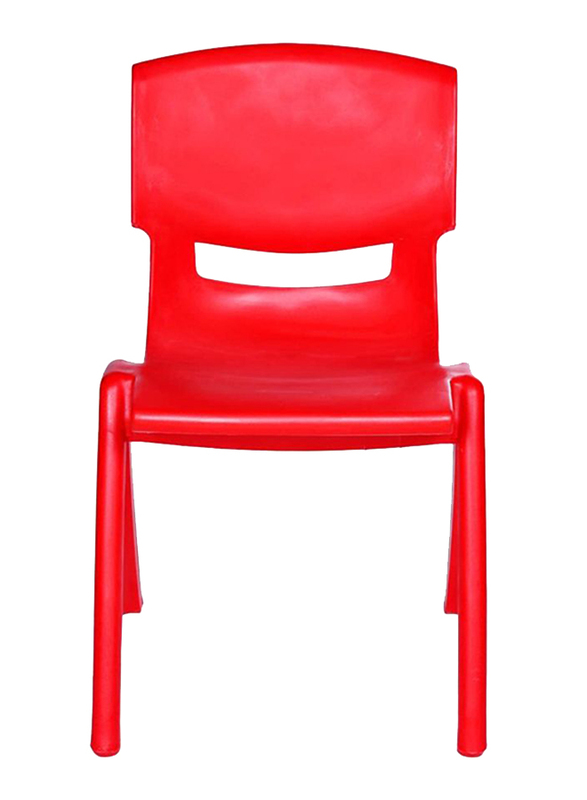 Rainbow Toys Plastic Kids Chair, 44cm, Red