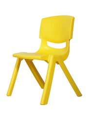 RBWTOYS Solid Plastic Chair for Kids Activities, RW-17109, 40cm, Yellow