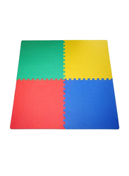 Rainbow Toys 4 Piece Rubber Protective Floor Mat Set, Ages 3+, Multicolor