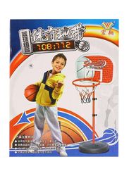 Rainbow Toys Adjustable Basketball Stand with Ball and Hoop Set, Ages 12+