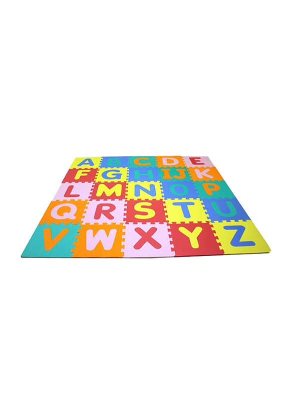 Rainbow Toys 26-Piece Set Alphabet and Number Puzzle Mat, Multicolor