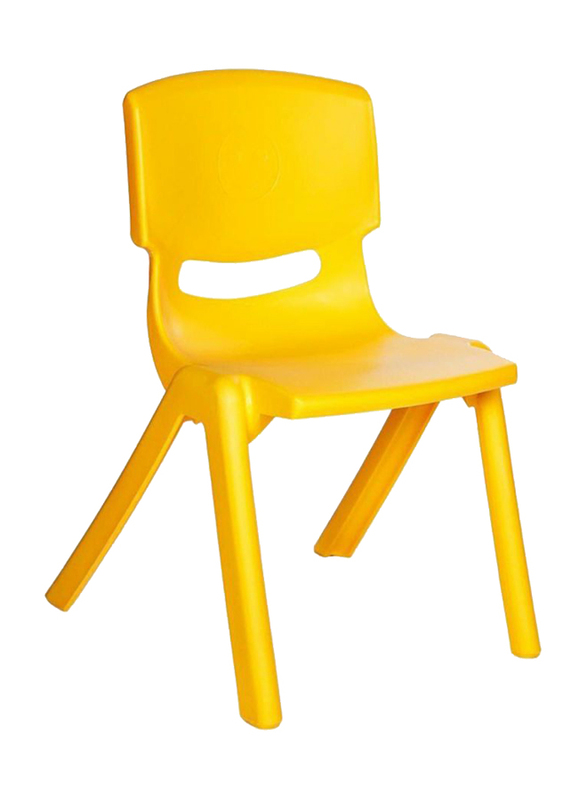 Rainbow Toys Plastic Curved Backless Chair, Yellow