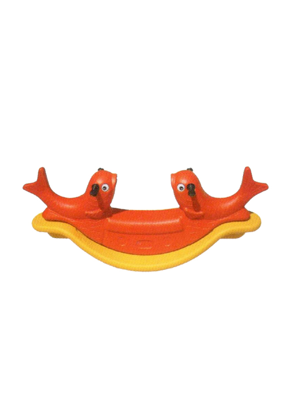 Rainbow Toys Double Fish Seesaw Ride, Orange, Ages 3+