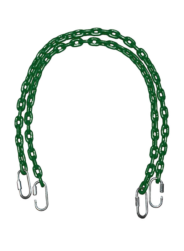 

RBWTOYS Metal Coloured Coated Chain with Metal Hooks Set for Kids, 1.5-Meter, RW13135, Green, Ages 2+