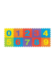 Rainbow Toys 10-Piece Number Puzzle Mat Set, Multicolor