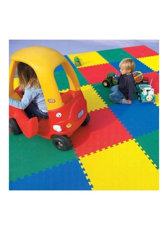Rainbow Toys 4 Piece Protective Floor Playmat, Ages 3+, Multicolor