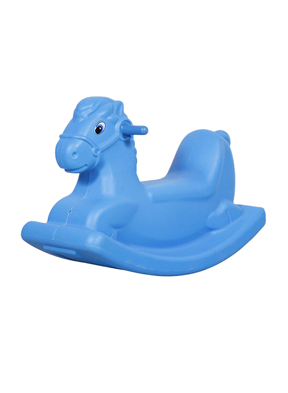 Rainbow Toys Horse Ride-On Toy, Blue, Ages 5+