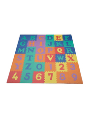 Rainbow Toys 36-Piece Alphabets and Number Puzzle Foam Mat Set, 18801-2, Multicolor