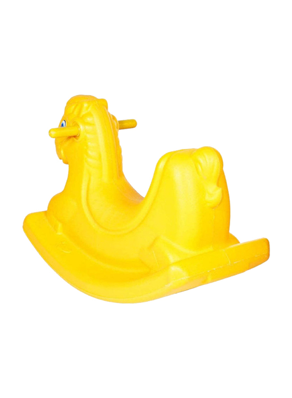 Rainbow Toys Rocking Horse Seesaw, Yellow, 68 x 30 x 43cm, Ages 3+