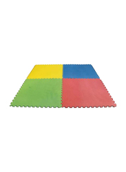 Rainbow Toys 4-Piece Set Pop Puzzle Foam Mat, Ages 3+, Multicolor