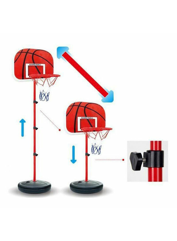 Rainbow Toys Adjustable Basket Ball Back Board Stand and Hoop Set, 3 Pieces, Ages 6+