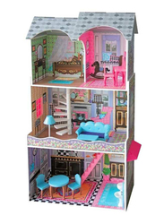 Rainbow Toys Realistic 3D Wooden Doll House DIY Toy Kit with Furniture's Birthday Gift for Girls, RW-17566, Ages 4+