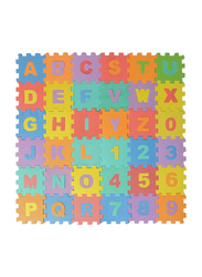 Rainbow Toys 36-Piece Alphabet & Numbers Puzzle Mat, Multicolor