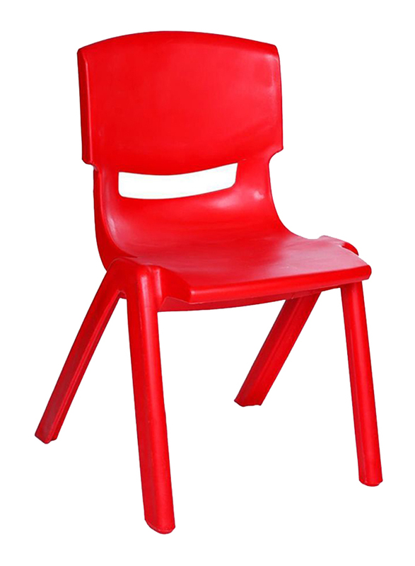 Rainbow Toys Plastic Kids Chair, 44cm, Red