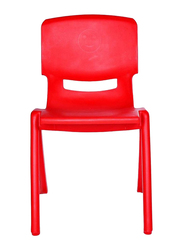 Rainbow Toys Plastic Kids Chair, 35cm, Red