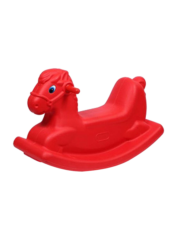 Rainbow Toys Sea Horse Rocking Ride-On Seesaw, Red, Ages 3+