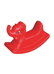 Rainbow Toys Elephant Ride-On See-Saw Toy, Red, Ages 5+